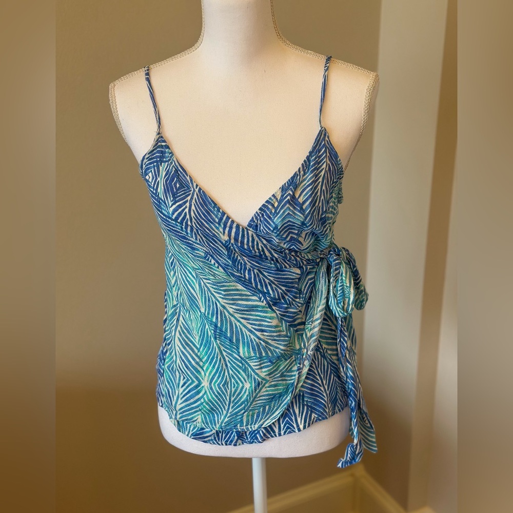 Beachy wrap tank top